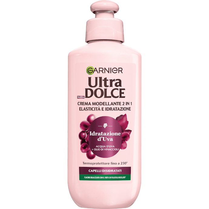 Garnier Ultra Dolce Crema Modellante 2 in 1 Idratazione d'Uva