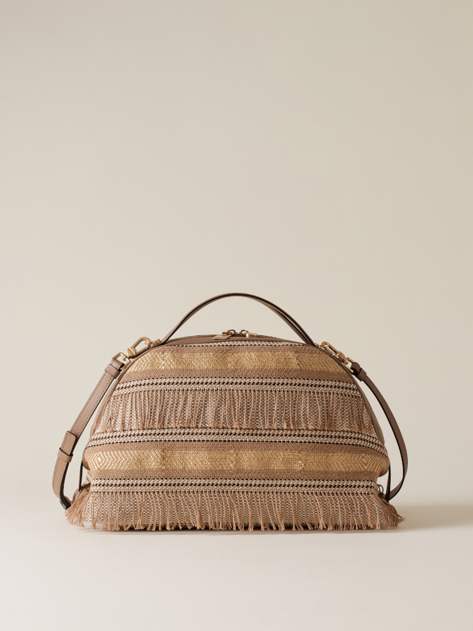 Borsa con dettagli di frange Borbonese