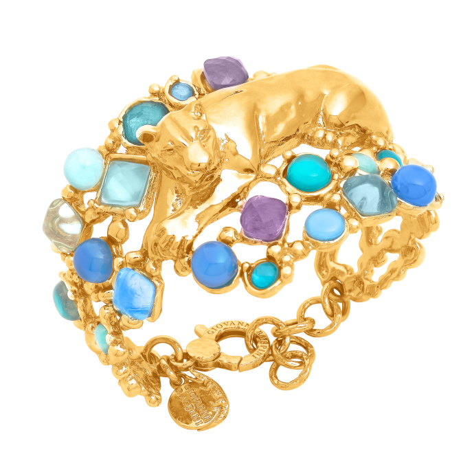 Giovanni Raspini Bracciale Panthére Mirage Bleu