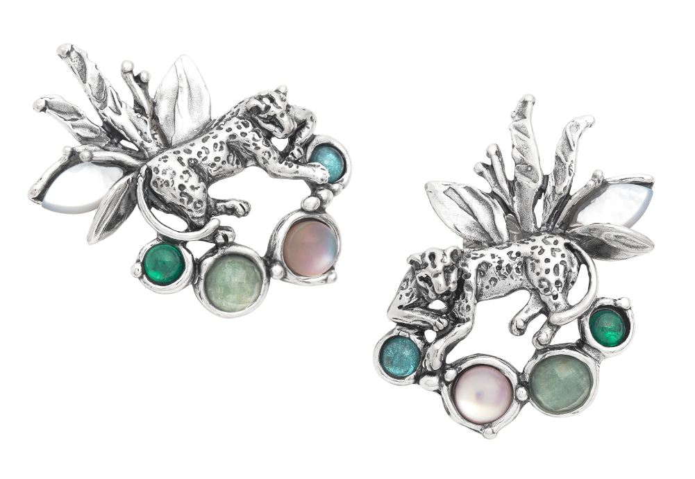 Giovanni Raspini Orecchini Leopardo Jungle