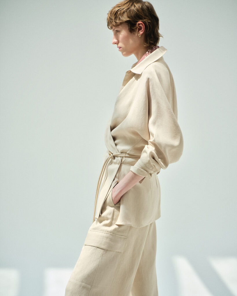 Un look della collezione SS 2027 di Agnona. Photo courtesy: e plus e Studio per Agnona